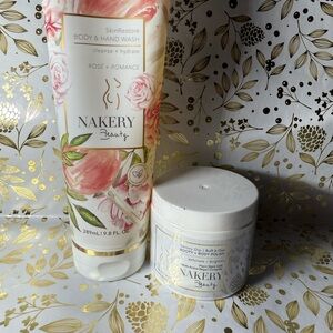 Nakery Beauty Rose Romance Body Wash & Polish Duo